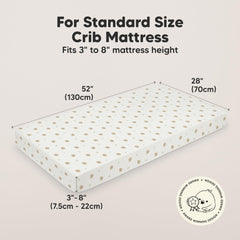 KeaBabies jersey cotton sheet texture emphasizes breathable skin comfort.