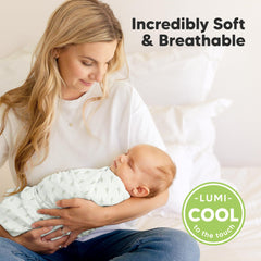 KeaBabies Lumi Muslin close-up reveals soft, breathable fabric ideal for baby comfort.