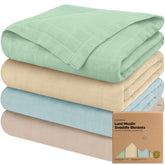 KeaBabies Lumi Muslin Swaddle blanket, soft texture for newborn cuddle and comfort.