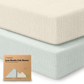 KeaBabies Lyra crib sheets in soft-organic-cotton for breathable comfort