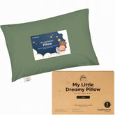 KeaBabies Mini Toddler Pillow on a toddler bed for cozy sleep.