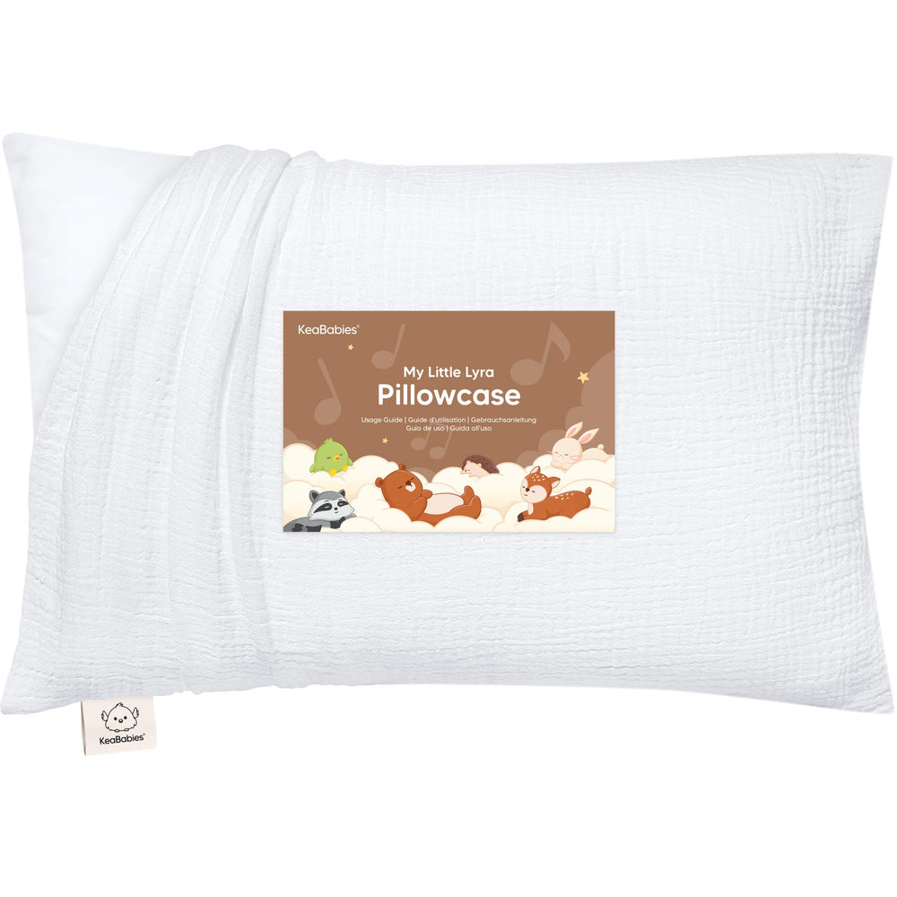 KeaBabies muslin toddler pillowcase 13x18 provides breathable, kid-friendly comfort.