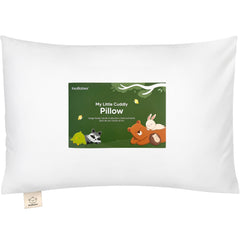 KeaBabies My Little Cuddly Toddler Pillow close-up shows soft bamboo fabric for gentle sleep.