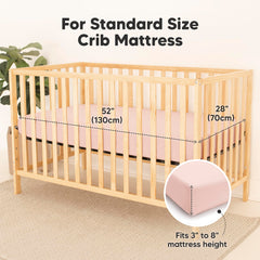 KeaBabies neutral Cameo crib sheets fit any nursery style.