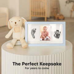 KeaBabies infant handprint formed with inkless method, safe to touch.
