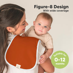 KeaBabies 3-layer fleece-core burp cloths for superior absorption.