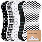 KeaBabies 5-pack burp cloths front view for daily baby care