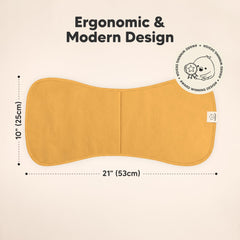KeaBabies burp cloths figure-8 design that stays in place