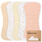KeaBabies Organic Burp Cloths with figure-eight coverage prevent slipping during burps