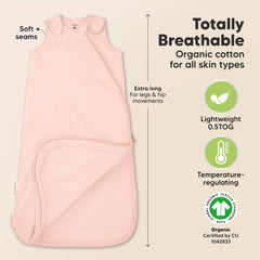 KeaBabies 0.5 TOG organic cotton close-up with label details