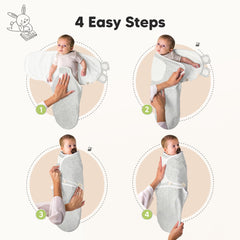 KeaBabies organic cotton sleep sack 3-6m shown for room-temperature comfort