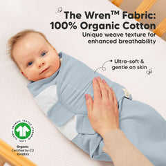 KeaBabies Organic Cotton waffle-knit fabric delivers breathable softness for baby skin.