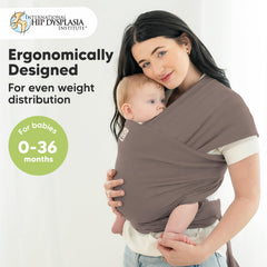 KeaBabies Original Wrap Carrier - breathable fabric for baby comfort.
