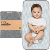 KeaBabies portable changing pad folded into a clutch for travel