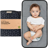 KeaBabies portable changing pad open with spacious area for quick diaper changes.