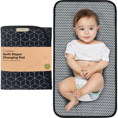 KeaBabies portable changing pad open with spacious area for quick diaper changes.