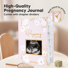 KeaBabies pregnancy journal 9x7.5 inch compact size for on-the-go use