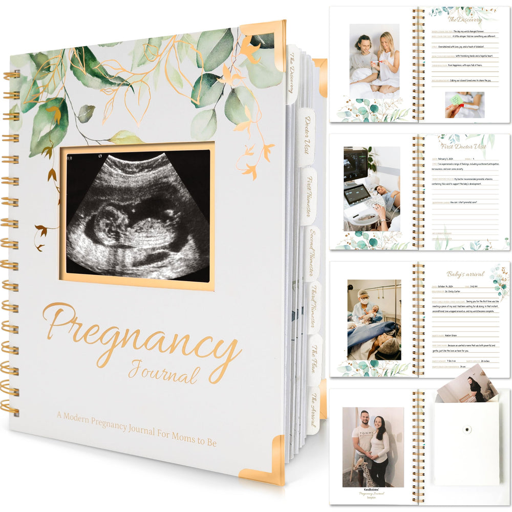 KeaBabies Alpine pregnancy journal cover; a stylish keepsake for expectant parents