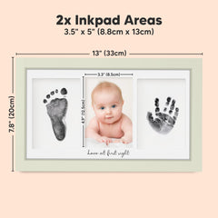 KeaBabies Premium Frame with glass and wood complements nursery decor