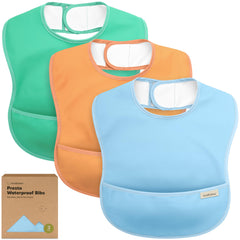 KeaBabies Presto bib: lightweight waterproof bib for easy cleanup