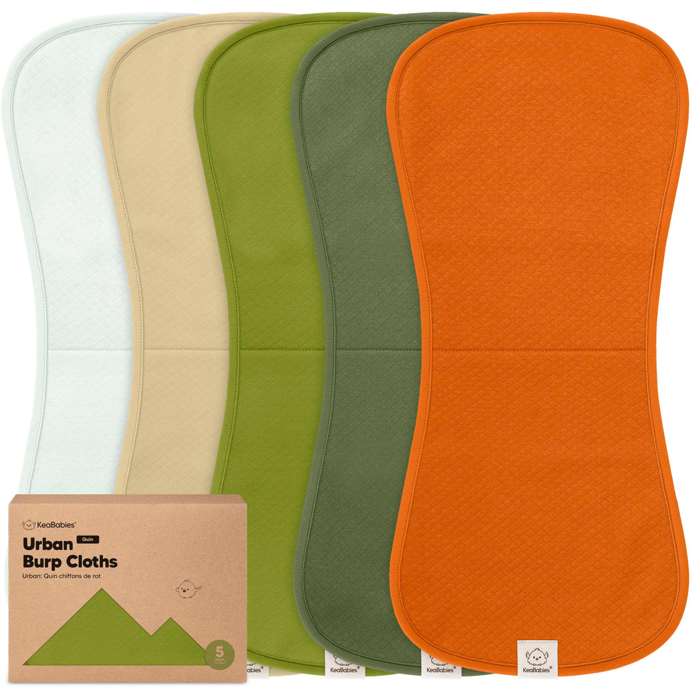 KeaBabies Quin burp cloth pattern with soft organic cotton and high absorbency