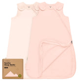 KeaBabies Mist Rose sleep sack front view highlights breathable fabric and cozy wearable blanket design
