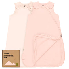 KeaBabies Mist Rose sleep sack front view highlights breathable fabric and cozy wearable blanket design