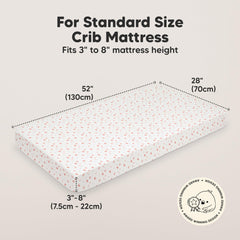 KeaBabies crib sheet showing SnugFit elastic band for secure hold