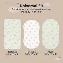 KeaBabies Soft 100% cotton jersey for breathable sleep