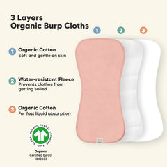 KeaBabies soft organic cotton fabric is gentle on sensitive skin.