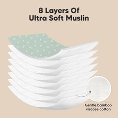 KeaBabies Softe Burp Cloths feature viscose bamboo-cotton softness against skin.