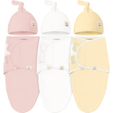 KeaBabies soothe swaddle with hats in daffodil for newborn calm and secure sleep