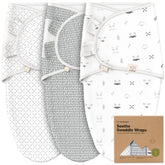 KeaBabies Soothe Swaddle Sack with hip-health design supports growing hips.