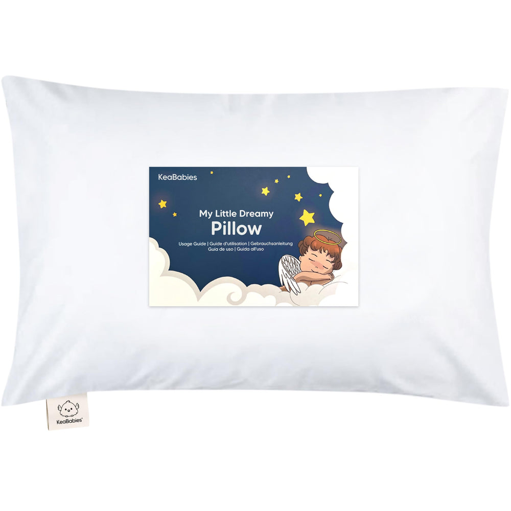 KeaBabies toddler pillow 13x18 with pillowcase offers cozy sleep for toddlers