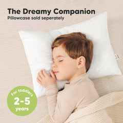 KeaBabies ergonomic toddler pillow promotes relaxed spine alignment during naps