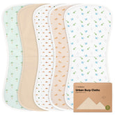 KeaBabies Urban Burp Cloths soft plush organic cotton for newborn comfort.
