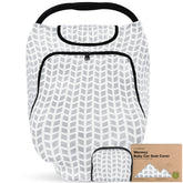 KeaBabies Warmzy winter car seat cover keeps baby warm during cold car rides.