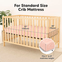 KeaBabies butterfly design sheet fits standard crib mattress securely