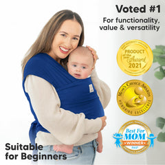 KeaBabies wrap suitable for newborn to toddler growth demonstration