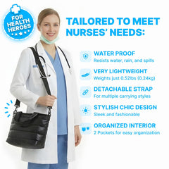 Kedaa Nursing Bag puffy design offers durable, professional look