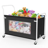 Keegh extra-large toy box with 360° wheels for easy room relocation.
