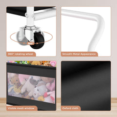 Keegh wheeled toy box enables quick tidy-ups around the house.