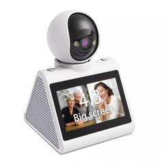 KEENLUK home camera with a 4.3-inch screen enabling easy family video calls.