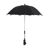 Keenso Beach Umbrella with UV-blocking fabric protecting your child on sunny days.
