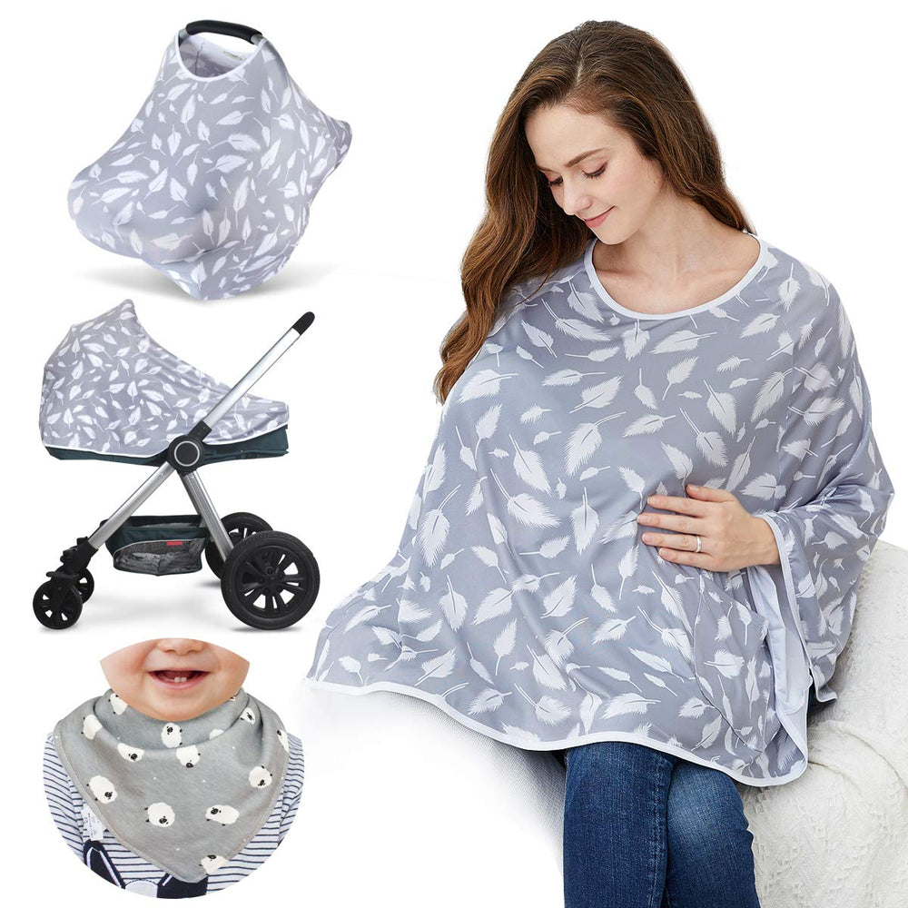Kefee Kol nursing cover poncho provides 360-degree privacy for public feeding.