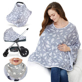 Kefee Kol nursing cover poncho provides 360-degree privacy for public feeding.