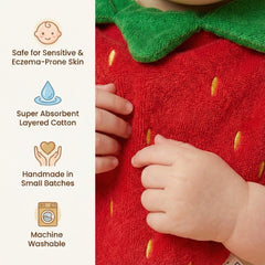 Keiki Care adjustable snaps ensure secure fit as baby grows.