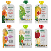 Kekoa Foods Apple & Ginger puree in a pouch for gentle first flavors and vitamin C.
