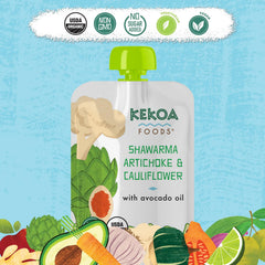 Kekoa Foods cauliflower floret close-up emphasizing cruciferous nutrition and smooth texture.