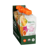 Kekoa Foods curry vegetable mango puree pouch front—organic, convenient baby meal on the go.